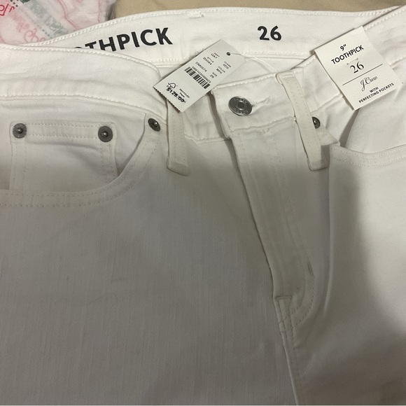 J. Crew White Wash 9" Toothpick Jeans Size 26 - Picture 10 of 15